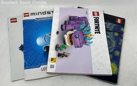 Lot Of 4 Pcs Lego Assorted Multicolor Various Instruction Manuals