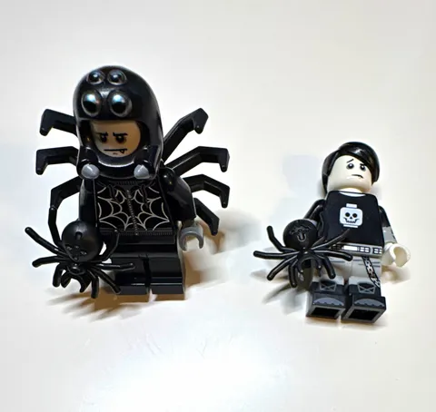LEGO CMF Minifigures Lot of 2 Spider boy and spooky boy w/ Accessories