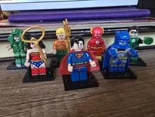 Dc Superheroes Justice League Unlimited Custom Lego Minifigures Lot of 7