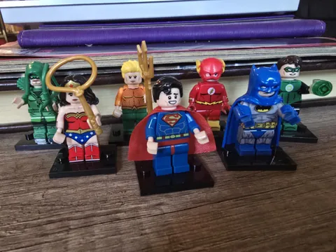Dc Superheroes Justice League Unlimited Custom Lego Minifigures Lot of 7