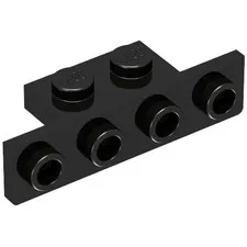 10x LEGO® Part 28802 - Bracket 1 x 2 - 1 x 4 with Two Rounded Corners