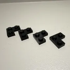 LEGO Star Wars MOC, Black 2x2 Corner L-Shape Plate Pieces Parts 2420 4pcs