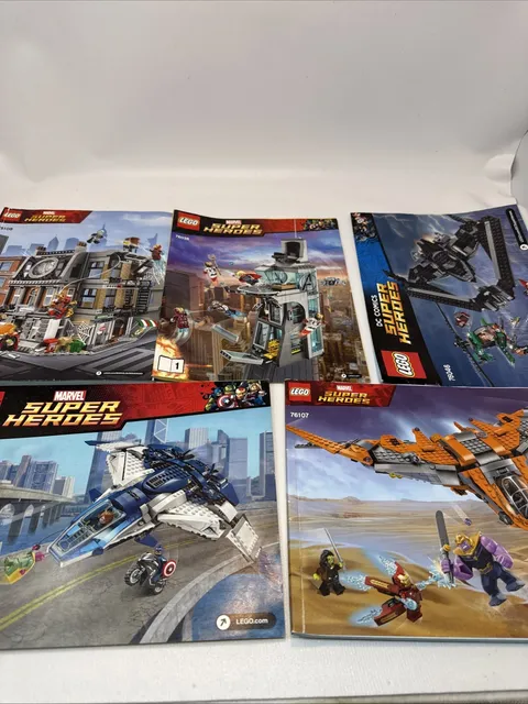 LEGO Super Heroes Instruction Manuals - Lot of 23 - No Bricks