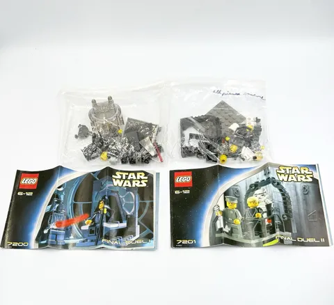LEGO Star Wars Final Duel I & II 7200 7201 Complete w/ Minifigs & Instructions