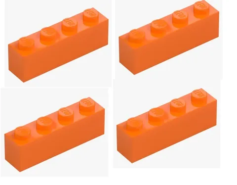 LEGO ® 4x brick 1x4 orange bright orange 3010 4118827 building block spare part brick