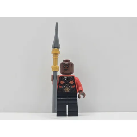LEGO Marvel Super Heroes Okoye Minifigure sh0847 Spear New Authentic