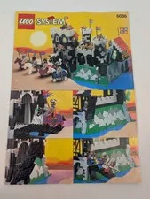 Vintage Lego Castle Black Knight's Castle (6086) Instruction Booklet Manual Only