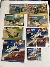 🎆Lego mixed Lot Instruction Manuals LEGO Pamphlets Instruction Books Lot Of 8