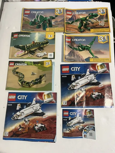 🎆Lego mixed Lot Instruction Manuals LEGO Pamphlets Instruction Books Lot Of 8