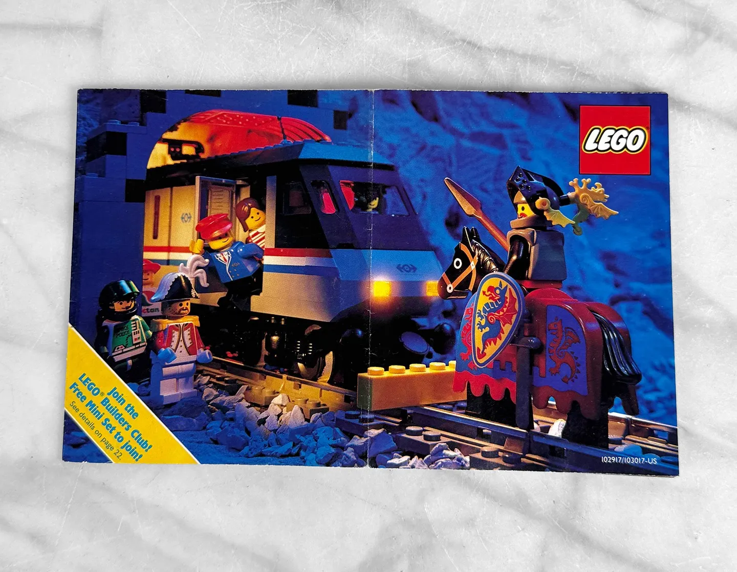 Vintage 1992 LEGO Catalog Booklet - 102917/103017 Trains Space Pirates