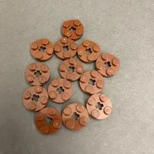 Lego 4032 Reddish Brown Replacement Add-on Pieces Parts Lot of 13