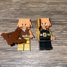 LEGO Minecraft Piglins 2 Minifigures Piglin Brute Nether