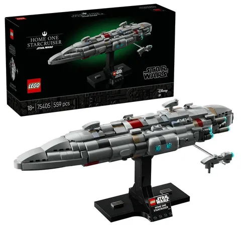 LEGO Star Wars Home One Starcruiser, Buildable Starship Model Kit 75405