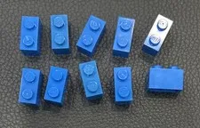 LEGO Lot 10 Brick Part 3004 Blue 1x2 Replacement Bricks