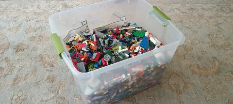 Bulk LEGO LOT 5 lbs. box of Bricks, Parts, Pieces, Tires accessories five pound!