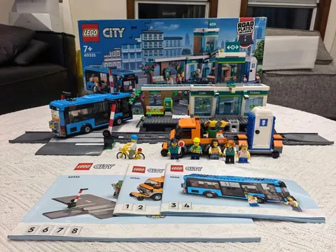 LEGO 60335 City Train Station 907 pcs -丨With Instruction丨No box！