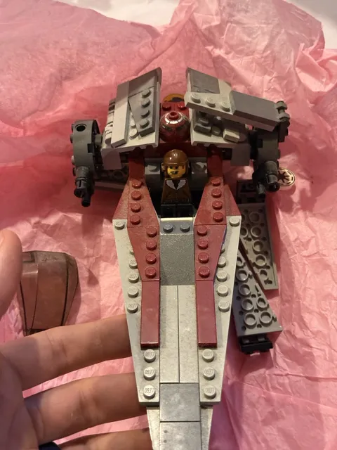LEGO Star Wars 6205 V-wing Fighter Build w Pilot