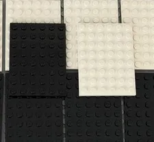 100% Authentic Lego Basic Plate 6x8 Building Blocks Qty 10 No 3036