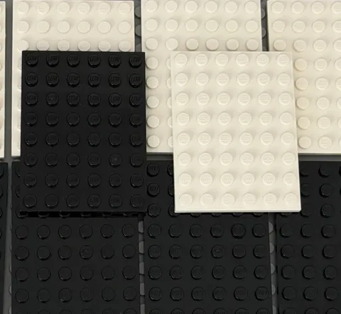 100% Authentic Lego Basic Plate 6x8 Building Blocks Qty 10 No 3036