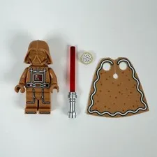 NEW LEGO Star Wars Gingerbread Darth Vader Minifigure (sw1483) NEVER ASSEMBLED