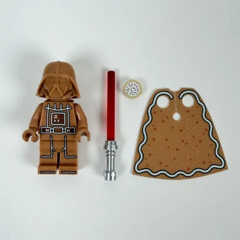 NEW LEGO Star Wars Gingerbread Darth Vader Minifigure (sw1483) NEVER ASSEMBLED