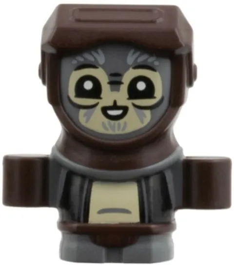 LEGO® Minifig sw1524 - Anzellan - Dark Brown Hood (6581505)