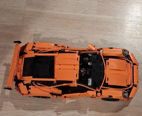 LEGO TECHNIC Porsche 911 GT3 RS 42056 No Manual Built w/ Head & Taillight No Box