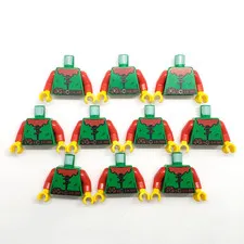 NEW Lot of 10 Lego Castle Forestmen Minifigure Torso 10305 Lion Knight's Castle