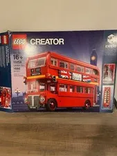 lego creator  london bus 10258 used comp instructions and box -see note
