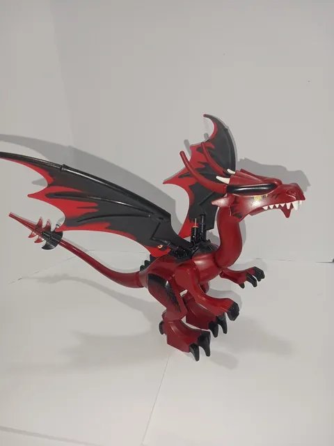 Lego dark Red black Dragon Fantasy Era Castle minifigure 7093 Skeleton Tower