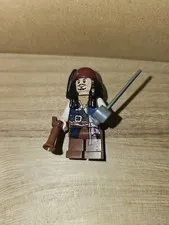LEGO JACK SPARROW MINFIG Pirates of the Caribbean POC024 Tricorne Hat Blue Vest
