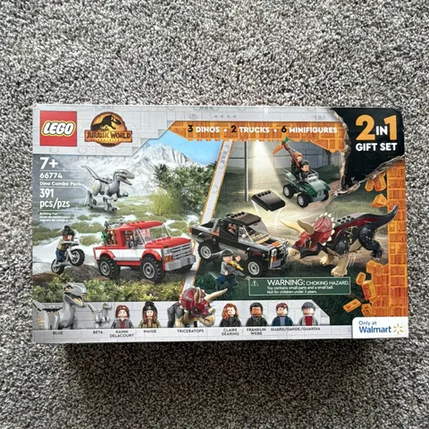 NEW IN BOX LEGO Jurassic World 66774 Dino Combo Pack 2-in-1 Set 391 pcs