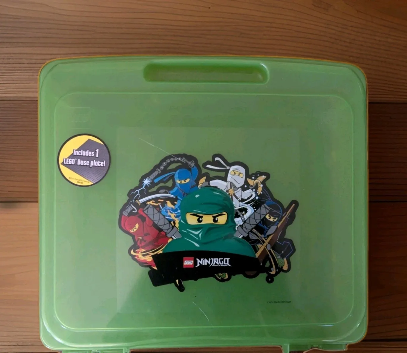 LEGO Ninjago Green Storage Carry Case With Base Plate