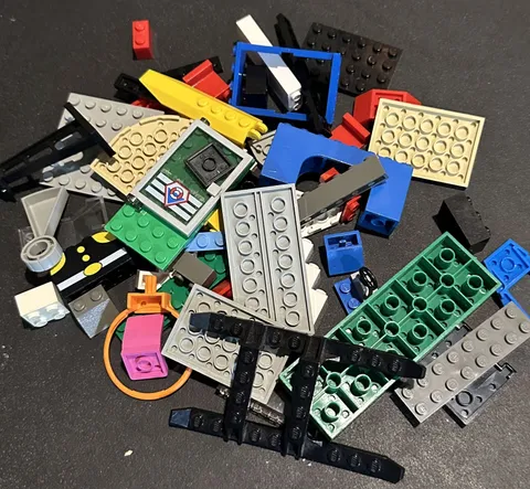 LEGO 1.5 Pounds Lot of Various Sized Pieces with Mixed Colors