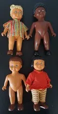 LEGO DUPLO Educational 6" Figures Lot Of 4 Some Clothes. 
