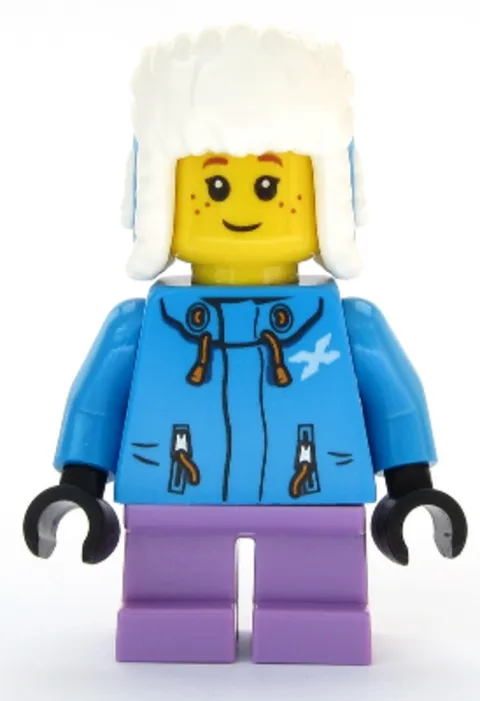 LEGO: Girl Dark Azure Jacket Ushanka Hat (cty1080)