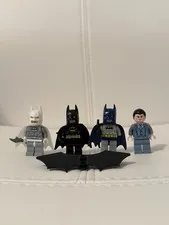LEGO Batman Mini-figure Lot: Black, Blue, & Arctic Suits & Bruce Wayne GREAT
