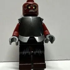 Lego LOTR Uruk-Hai Minifigure With Armor Lor008 9471 9474 Hobbit Helm’s Deep 1Q