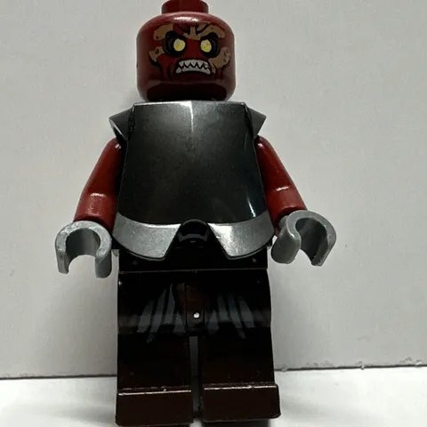 Lego LOTR Uruk-Hai Minifigure With Armor Lor008 9471 9474 Hobbit Helm’s Deep 1Q