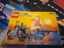 vintage Lego 6057 Black Knight Sea Serpent Instruction Manual Only