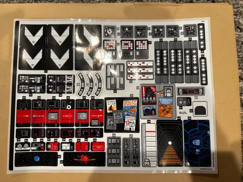 Unused Sticker Sheet for Lego Star Wars UCS Death Star (75419) Genuine - New