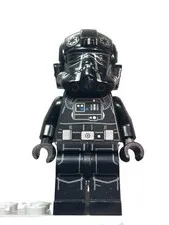 LEGO Star Wars TIE Fighter Pilot Minifigure Black Helmet 1 Piece No Cracks