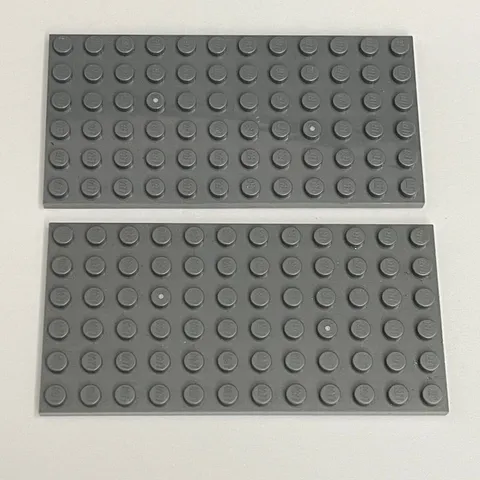 Lego 3028 Dark Gray Replacement Parts Pieces Lot of 2