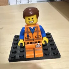 LEGO The LEGO Movie Emmet Minifigure Orange Construction Outfit Figure