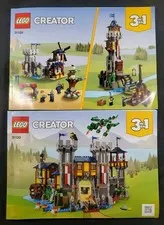 LEGO CREATOR: Medieval Castle (31120) 3 in 1 Replacement Manuals Only See Pics *
