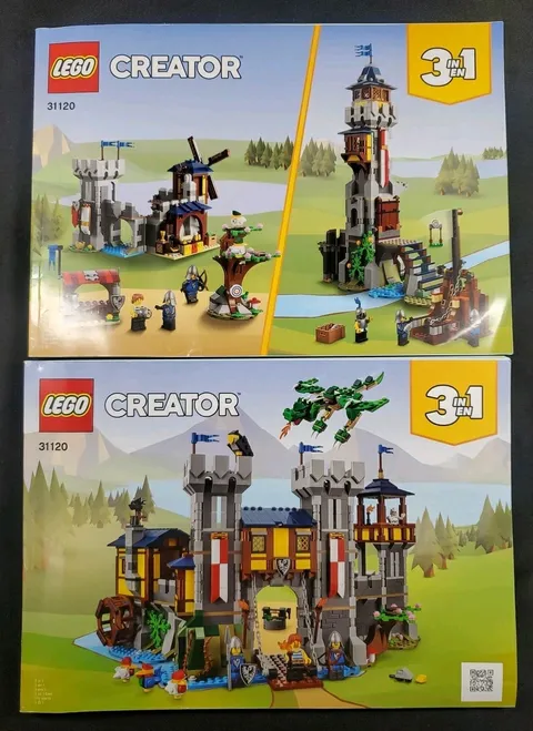 LEGO CREATOR: Medieval Castle (31120) 3 in 1 Replacement Manuals Only See Pics *