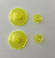 Lego Set of 4 Clear Yellow Neon Radar Dishes