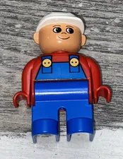 Lego Duplo #4555 Construction Person Blue overalls construction worker