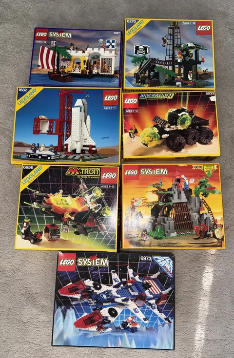 Vintage Lego Lot 7 Sets All Mixed RARE
