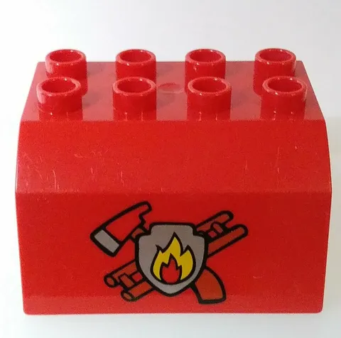 Lego Duplo 51548 Fire Station Upper Section Axe Ladder Firefighter Brick